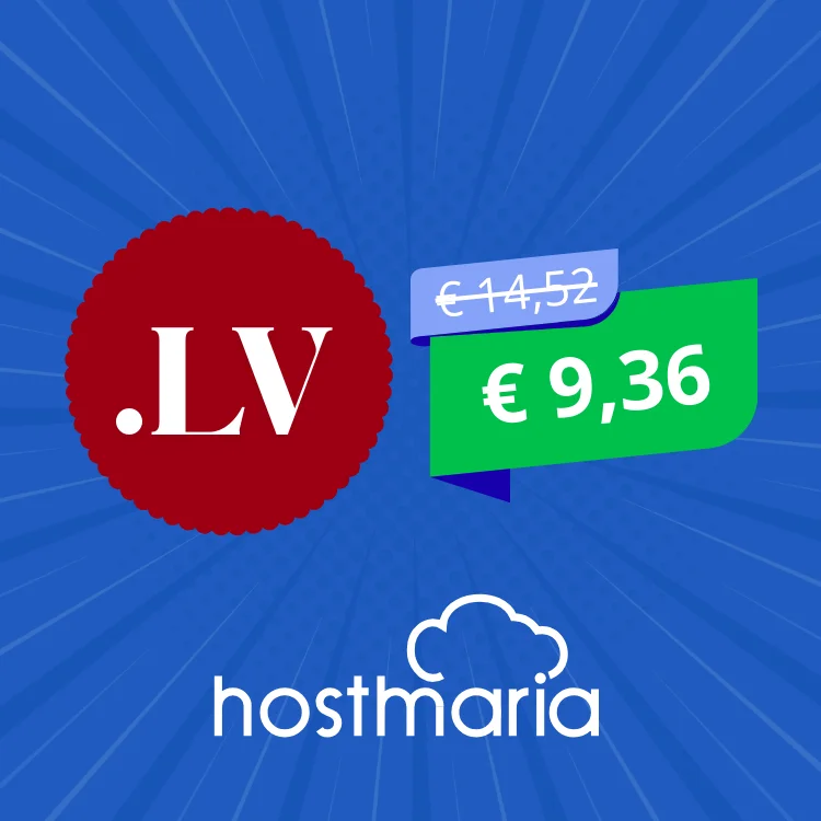 .LV domēna vārdi tikai € 9,36 - HostMaria