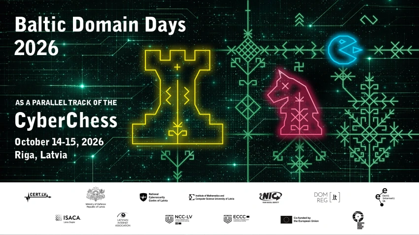 Baltic Domain Days - 2026. gada 14.–15. oktobris - Rīga, Latvija