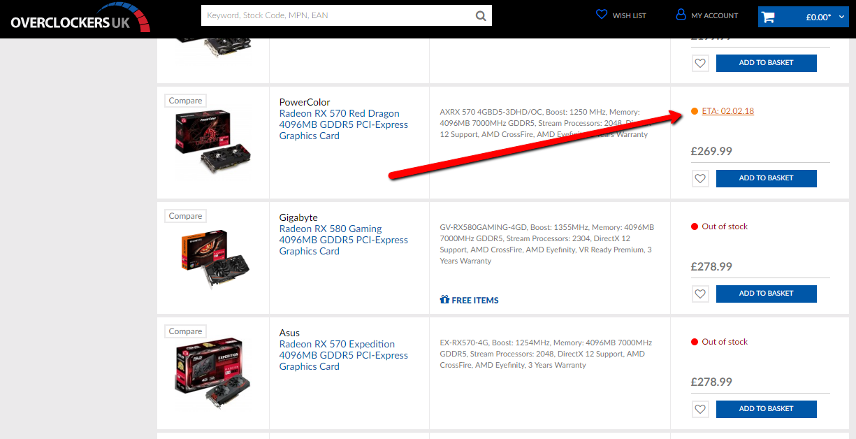 rx570 plānots būt pieejams no 02.02.2018