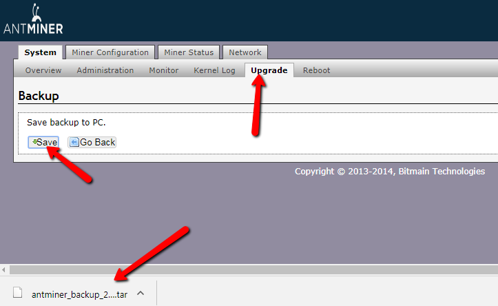 backup uztaisīts un saglabāts