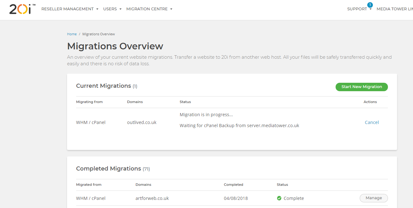 pašlaik jau 4to stundu šāds uzraksts Waiting for cPanel Backup from server.mediatower.co.uk 