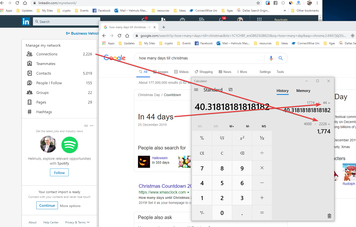 sanāk pieturēties pie 1. plāna = 40-41 jauni kontakti/dienā un mērķi sasniegt līdz Ziemassvētkiem