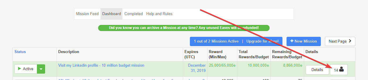 Empire Avenue misija