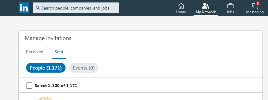 izejošie kontaktu pieprasījumi