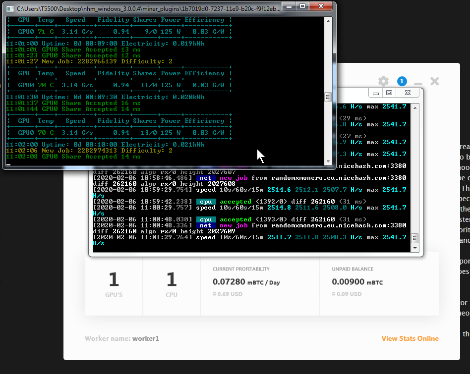 vakar no rīta - NiceHash
