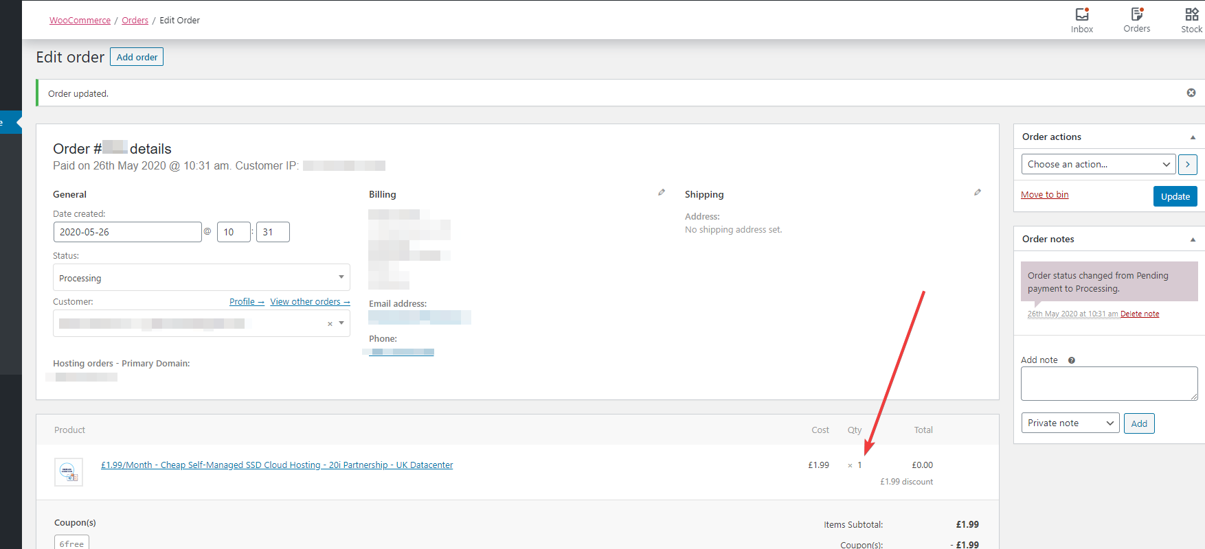 nepareizs pasūtītās preces daudzums - woocommerce