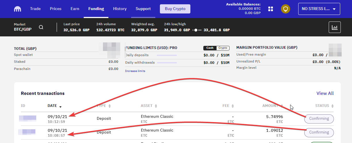 ETC transakcija iet jau 23 stundas